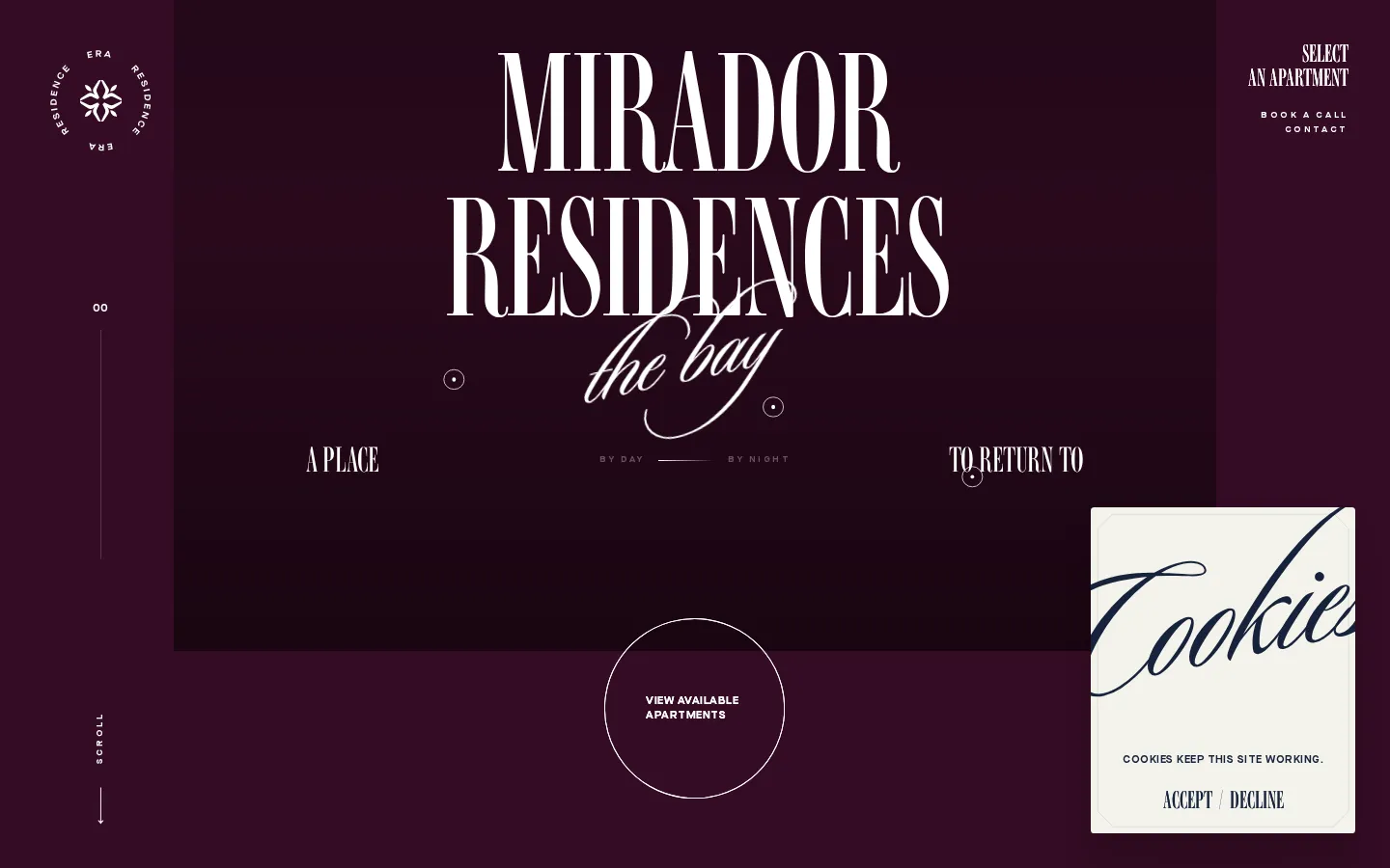 Mirador Residences homepage for waterfront homes