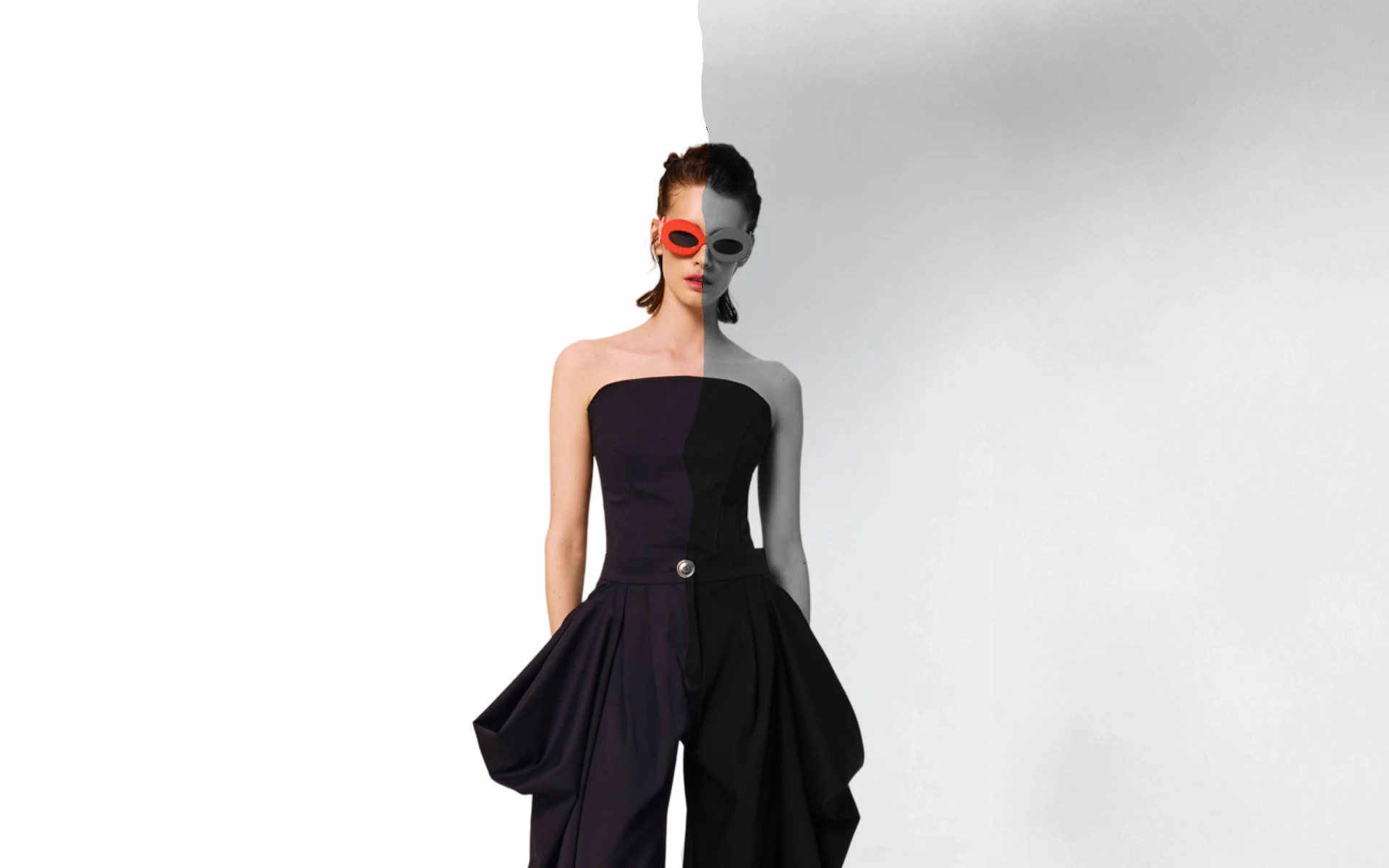 Lumine campaign hero with fashion product photography